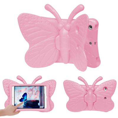 China Shockproof Bumper For Ipad 10.5 Case 10.2 Butterfly EVA Rugged Kid-Proof Shockproof Kid Friendly Lightweight Cute Kid Girl With Stand for sale