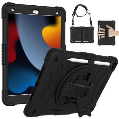 China Heavy Duty Shockproof Bumper Stand Rugged Rugged Case For Ipad 10.2 Kids Ipad 7 8th 9th Generation Air 3 Cover Case With Pencil Holder for sale