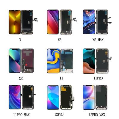 China Gesture Operation Mobile Phone LCD Accessories Screen for iPhone X XS max XR 11 LCD Screen for iPhone 11PRO max 12PRO max for sale