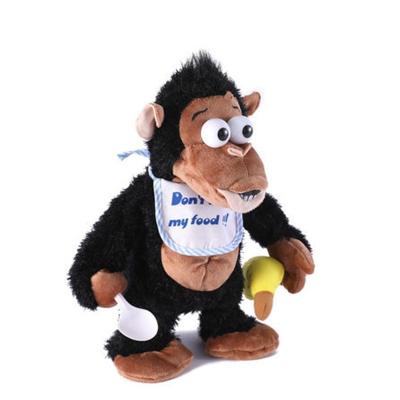 China Wholesale Custom Stuffed Recording Monkey Dolls Toy Cute Animal Sing Shake Dancing Plush Educational Toy for sale