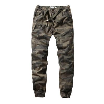 China Flat 2020 Fashionable Wholesale Casual Outdoor Military Pants Camouflage Corset Slim Leg Pants Small Feet Work Around Shrink Leg for sale