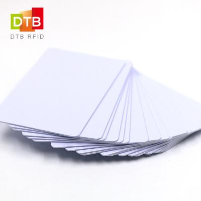 China Waterproof / Waterproof Passive PVC ISO7816 125KHz TK4100 Chip Smart Blank White RFID Card For Access Control for sale