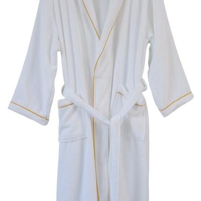 China Luxury 100% Terry Bathrobes High Quality Solid Color Cotton Hotel Soft Luxury Bathrobe Set QUICK DRY for sale