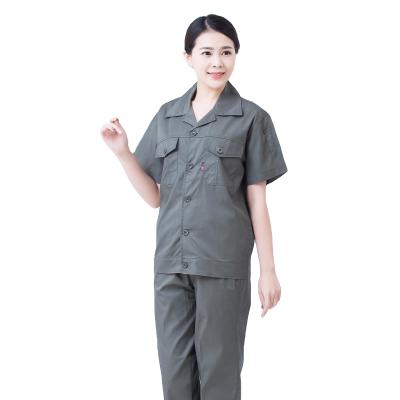 China OEM 35%Cotton 65%Polyester Rip-Stop Industrial Workwear Uniforms Mechanical Industry Work Wear for sale