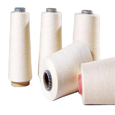 China China Wholesale 10/1 Raw White Sustainable 100% Spun Polyester Yarn For Sewing And Knitting for sale