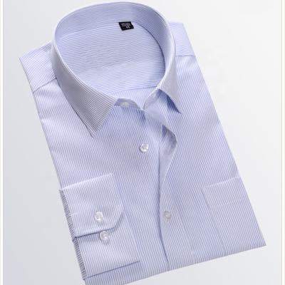 China Wholesale 100% Brushed Cotton Anti-pilling Men's Shirts Long Sleeve Dress Shirts for sale