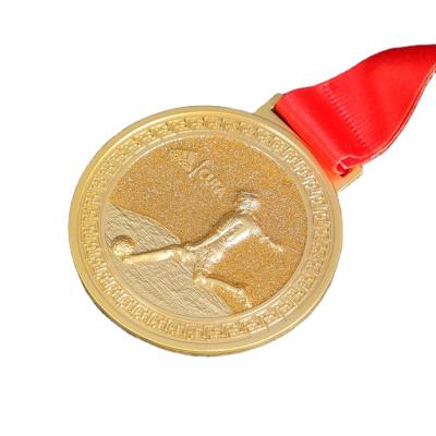 China Wholesale Custom America Sports Medals Awards Metal Blank Medal And Trophies With Ribbon Football Swimming Basketball Ground Offensive Medal for sale