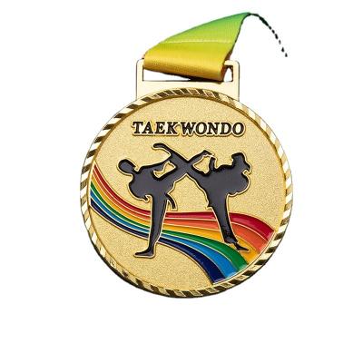 China America Customized Walking Medal Marathon Games Taekwondo Competition Glory Commendation Souvenir Medal for sale