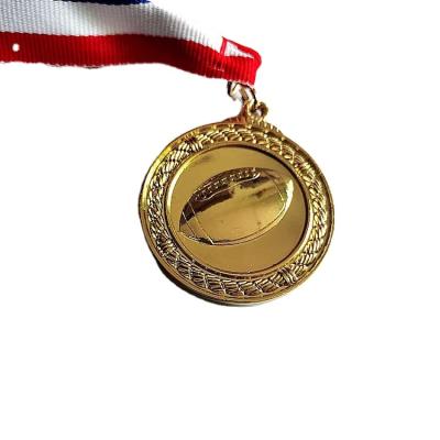 China America Customized Medal Marathon Games Rugby Competition Glory Commendation Souvenir Rugby Medal for sale