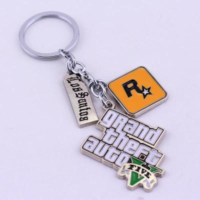 China America Fashion Enamel Metal Key Chain Wholesalers Customized Design Custom Name Logo Metal Keychain for sale