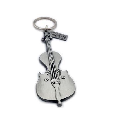 China America Manufacturers Custom Violin Keychain Creative Metal Key Chain for sale