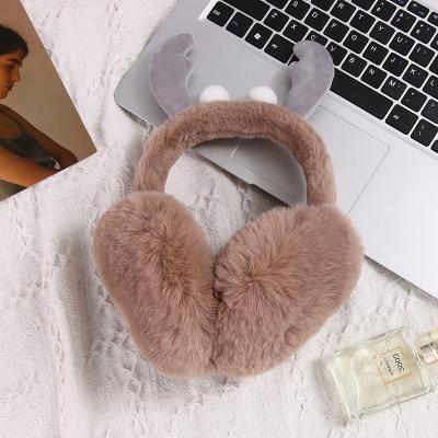 China Fashion\Outdoor Warm Angora Ear Muffs Winter Ear Warmer Earmuffs Xmas Gift Furry Cute Comfortable\Durable Favor for sale