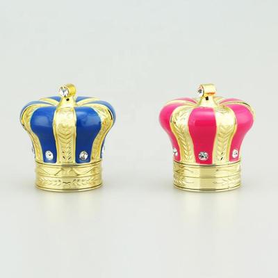 China Free non sample puddle crown perfume cap in China factory custom colorful new design hot selling plastic perfume cap for sale