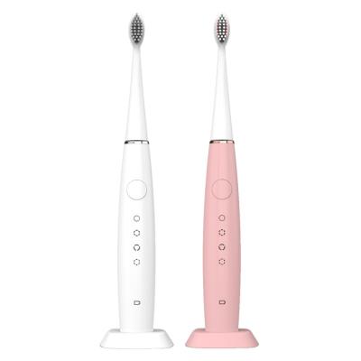 China IPX7 rechargeable waterproof and excessive force to reduce vibrationImported Dupont wire brush electric toothbrush for sale