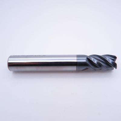 China Square Stainless Steel CNC Milling Tool High Performance Coated 4 Flutes Solid Carbide End Mill for sale