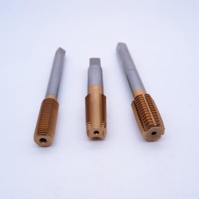 China Cutting Tap Factory Supply Custom Design Stainless Steel Use HSS Straight Spiral Flute Cutting Tap Forming Tap with Tin TiCN Coating for sale