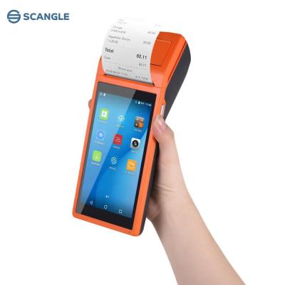 China Smartphone Factory 5.5 Inch Android PDAs System Handheld Wireless POS Machine For SRS Charging System Lottery POS for sale