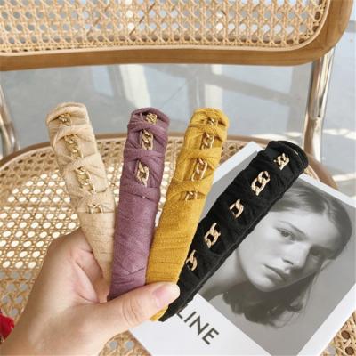 China Soft Promotion Hair Clasp Stand Display Bands Women Girls Fashion Headbands Designer Beauty Accessories for sale