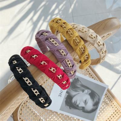 China Sweet New Accessories Listing Girls Fashion Headbands Designer Christmas Clasp Beauty Hairband Headband for sale