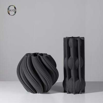 China Minimalist 3D Print Series Mail Vases Living Room Vase Modern Design Modern Design Ceramic Tabletop Decor Hotel Vase Matte Nordic Nordic Decoration for sale