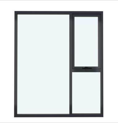 China Magnetic Screen High Quality Energy Efficient Aluminium Double Tempered Glass Awning Windows Double Glazed Awning Windows Australia Standard for sale