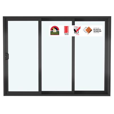 China Waterproof External French Doors And Windows AS2047 Australian Standard External Doors Double Glazing Aluminium Stacker Doors for sale