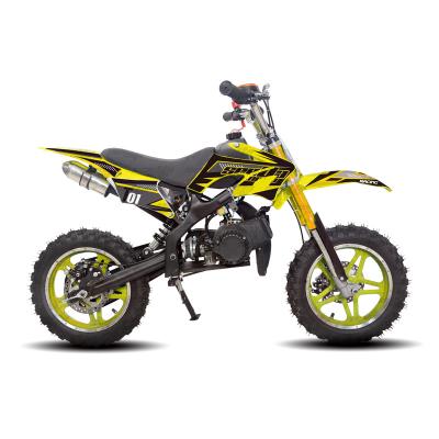 China New 50cc Cross Moto 2 Race Start Pull Race Children Bike Kids Bike Yellow Full Automatic Dirt Bike T01 With CE T01 (49A) for sale