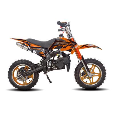 China New 49cc 50cc Mini Cross Moto 2 Cross Bike Pit Start Pull Race Kids Bike Orange Dirt Bike T01 With CE T01 (49A) for sale