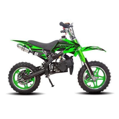 China New 49cc Kids Bike Pit Race Moto 2 Mini Cross Motorcycle T01 Green Dirt Bike Green Cross Full Automatic With CE T01 (49A) for sale