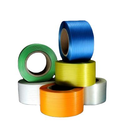 China Customized Logo Printed Manual Wrapping PP Strapping Tape High Strength for sale