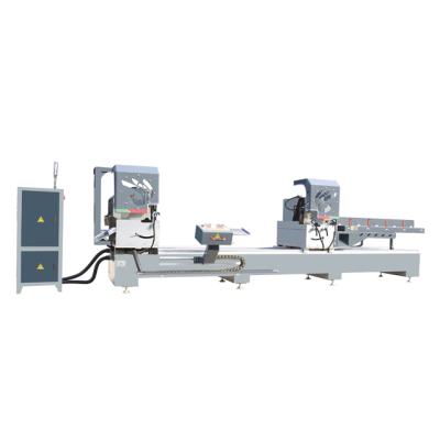 China Building Material Shops PVC Door And Aluminum Window Machine With Double Cutter for sale