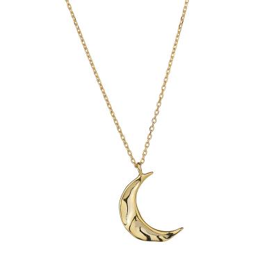 China Fashion Jewelry Europe And America Silver Moon Necklace 925 Sterling Woman Presents for sale