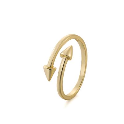 China CLASSIC trend of contracted style 925 silver hardware can adjust the size of the ring 18k gold color a birthday gift for sale