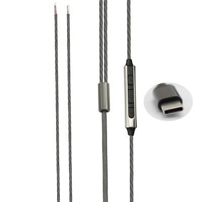 China new arrival special type-c earphone In-ear diy cable for EMI earphone for sale