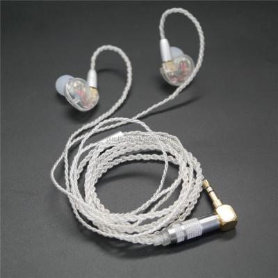 China Detachable Earphone MMCX Earphone Matched Silver Cable and Hi-Fi Earphone for Mobile Phone for sale