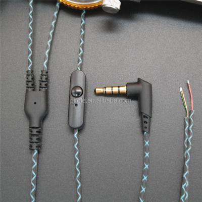 China With microphone DIY promotion high-end hot sale half-complete earbud cable for MP3/MP4/Mobile phone for sale