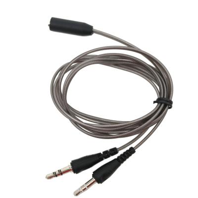 China female with. COMPUTER cable 1 to 2 male adapter cable for PC to headphone earphone for sale