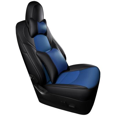 China Luxury Auto Parts Anti-skidding.clean Reputable Universal Car Seat Upholstery Leather Seat Cover And Pillow for sale