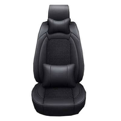 China Durable high quality full set of four seasons car seat cover, pass through full set car seat cover leather car seat cover with pillow for sale