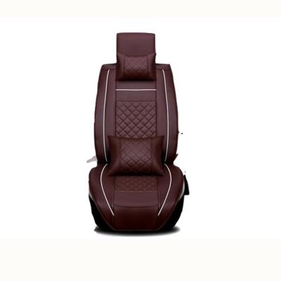 China High Quality Durable Full Set Car Seat Cover Diamond Leather Car Seat Cover Four Seasons Car Seat Cover Full Set Passage With Pillow for sale