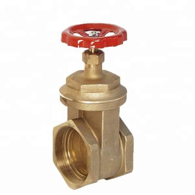 China Female Thread Thumb Gate Valve General Brass Casting Brass Gate Valve for sale