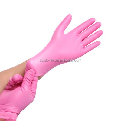 China Clearning Non Powder Mixed Industrial Butyl Nitrile Gloves Synthetic To Thicken Rubber Hand Gloves Malaysia for sale