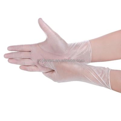 China Clearning Wholesale Price Cheapest Waterproof Natural Rubber PVC Handmade Plastic Gloves Vinyl Gloves for sale