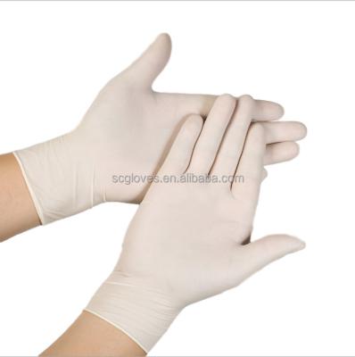 China General Purpose Factory Direct Sale Food Grade Latex Powder Gloves Patient Inspection Latex Gloves for sale