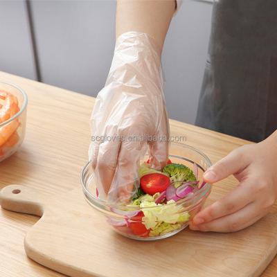 China Daily Life\Plastic Kitchen Household Waterproof Household HDPE Medica Clear Polythene Food Disposable PE Gloves for sale