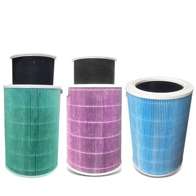 China Intelligent filter impurities Sutipal cartridge high efficiency round millet 2S filter supplies activated carbon xiaomi air purifier hepa filter for sale