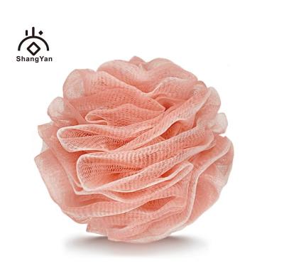 China All Natural Stock Large Mesh Pouf Luffa Loofa Loufa Quality 50g Pink Breath Scrubber Exfoliate Bath Flower Sponge Shower Bouquet Cleaning for sale