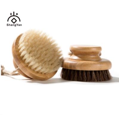 China All Natural Private Label Hot Women Around Soft Natural Sisal Boar Stiffens Massage Bamboo Body Bath Scrub Brush for sale