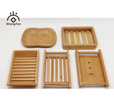 China Lelectrostatic Prevention Wholesale Home Hotel Bathroom Soap Dish Holder Simple Hand Craft Bathtub Shower Dish Bamboo Accessories for sale