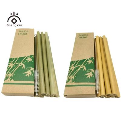 China Llectrostatic Prevention Wholesale Natural Disposable Bamboo Drinking Straws for sale